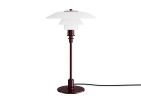 PH 3/2 Table Lamp, glossy burgundy