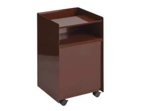 Folded Trolley Low Drawer, dark red