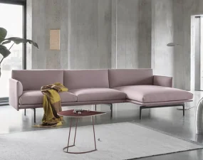 Outline Sofa w. Chaise Longue, Fiord