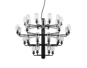 Amp Chandelier Large, smoke/black
