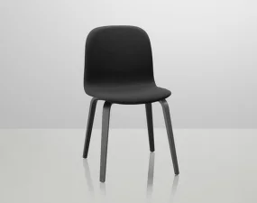 Visu Chair Black Wood Base, Steelcut 190