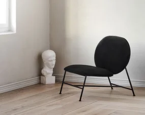 Oblong Lounge Chair, dark grey