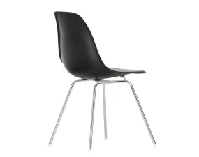Eames Plastic Side Chair DSX RE, deep black