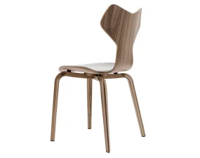 Grand Prix™ Chair Front Upholstered, walnut