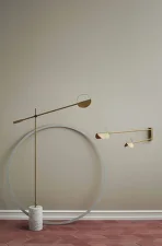 Leaves Wall Lamp, matt antique brass