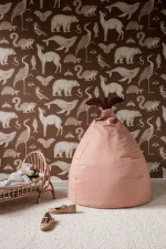Pear Bean Bag, dusty rose