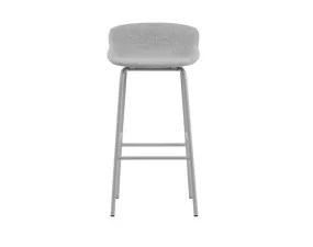 Hyg Barstool 75 cm Full Upholstery, grey/Synergy