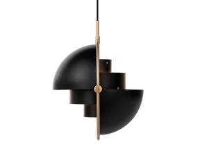 Multi-Lite Pendant Small, black/brass