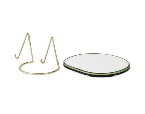 Pond Table Mirror, brass
