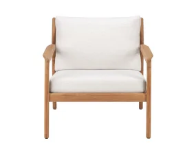 Jack Outdoor Lounge Chair, off white