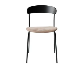 Missing Chair, black lacquered ash/Nubuck 30256