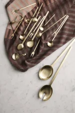 Fein Salad Servers, gold