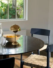 Flowerpot VP9 Portable Lamp, brass