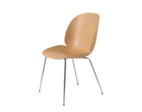 Beetle Chair, chrome / amber brown