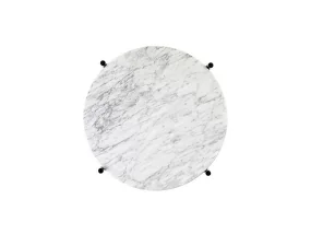 TS Side Table Ø40, white carrara marble