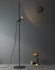 Blend Floor, jet black/brass