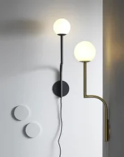 Mobil 46 Wall, brushed brass