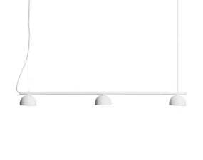 Blush Rail 3 Pendant Lamp, matt white