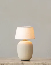 Torso Portable Table Lamp, sand