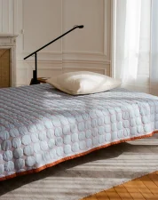 Mega Dot Plaid 235 x 245, light blue