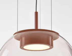 Orbis 500 PC1291 Pendant Lamp, light pink / pink matte