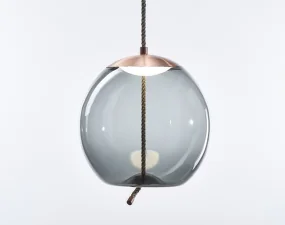 Knot Sfera PC1016 Pendant Lamp, smoke grey / copper