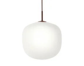 Rime Pendant Lamp Ø37, opal/deep red