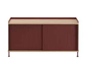 Enfold Sideboard 124x63, oak/deep red