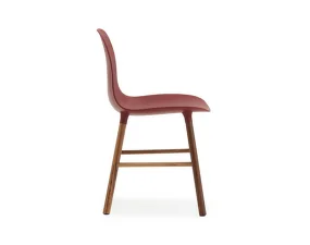 Form Chair Walnut, red