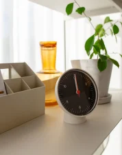 Table Clock, black
