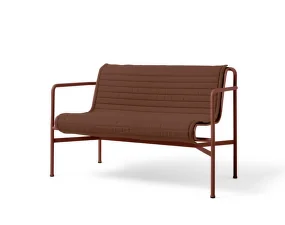 Palissade Dining Bench Quilted Cushion, iron red