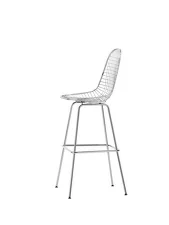 Eames Wire Bar Stool High, chrome