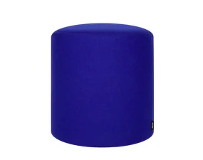 Folk Pouf Tall, blueberry pie wool