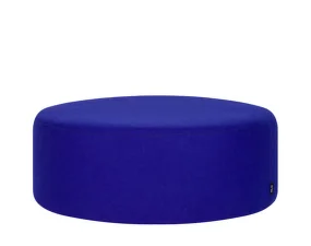 Folk Pouf Wide, blueberry pie wool