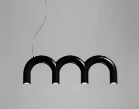 Arch Triplette Pendant, black