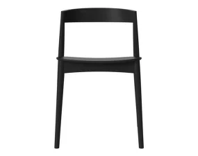 Kite Dining Chair, black lacquered oak