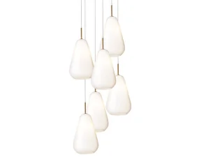 Anoli 6 Pendant, nordic gold/opal