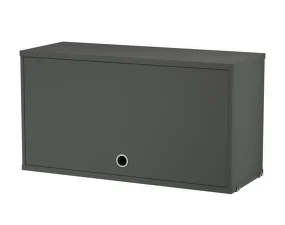 String Cabinet with Flip Door, dark grey