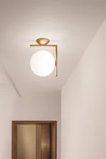IC C/W1 Ceiling/Wall Lamp, brass