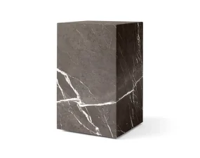 Plinth Side Table Tall, Grey Kendzo