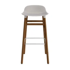 Form Bar Chair 75 cm Walnut, warm grey