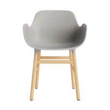 Form Armchair Oak, warm grey