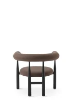 Bukowski Lounge Chair, black/Wooly Plus 1008