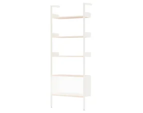 Rombe IF3 Full Bay Cabinet, alabaster/lacquered oak