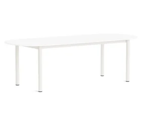 Annex Oblong Table 240x95, cream white/white laminate