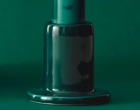 Tube Candleholder Small, dark green