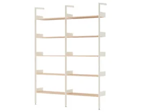 Rombe Configuration A, alabaster/lacquered oak