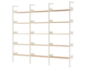 Rombe Configuration F, alabaster/lacquered oak