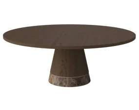 Piro Coffee Table Ø90 H36, dark oiled oak