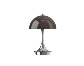 Panthella 160 Portable Lamp V3, chrome original opal brown